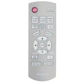 ZdalaMit - Replacement Remote N2QAYB000680 fit for Panasonic LCD Projector PT-AT5000E PT-AE7000EA PT-AE7000EH PT-AE7000U PT-AE7000 - Gray