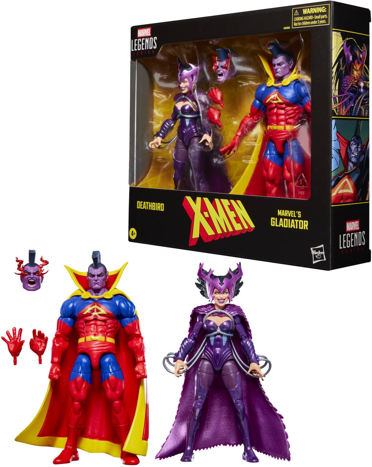 Hasbro - Collectibles - X-Men - Marvel Legends - Deathbird & Marvel’s Gladiator Action Figure 2-Pack - COLLECTIBLES - Multicolor