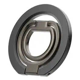 UUCOVER - Magnetic Ring Holder Dual-Side Magnets Gym Phone Ring Grip Rotating Kickstand Compatible with MagSafe Magnetic Car Mount - Black