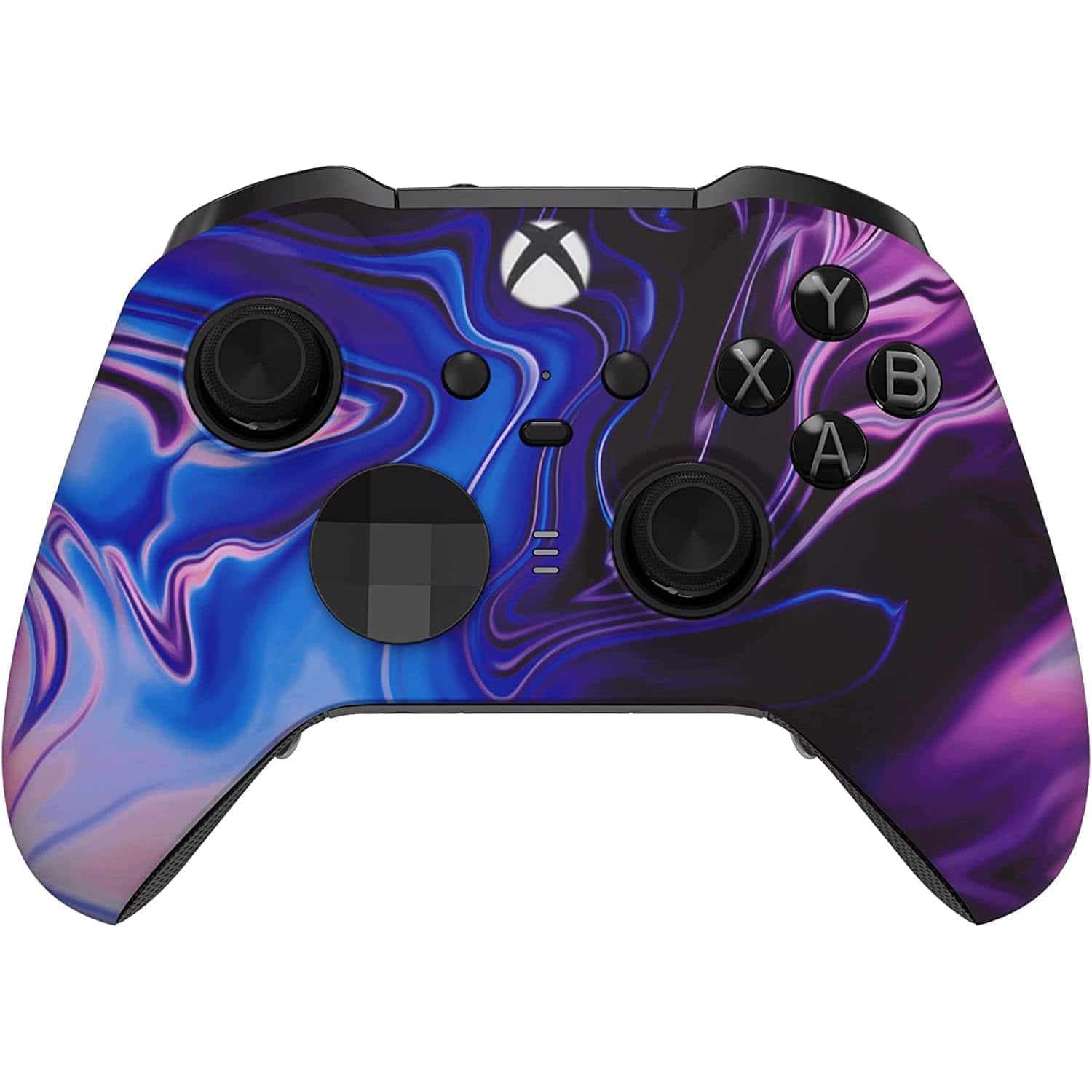 Custom Controllerzz - Custom Elite Series 2 Wireless Controller for Xbox Series X, Xbox Series S, Xbox One - Blue & Purple Swirl