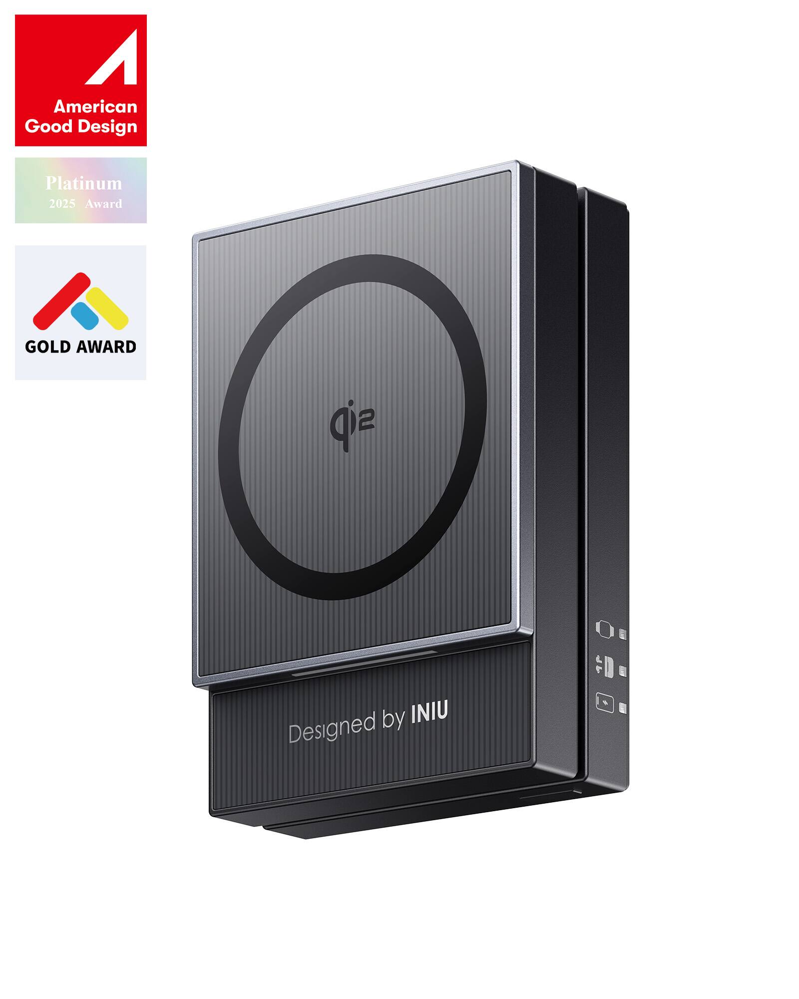 American Good Design  
Platinum 2025 Award  

GOLD AWARD  

Designed by INIU