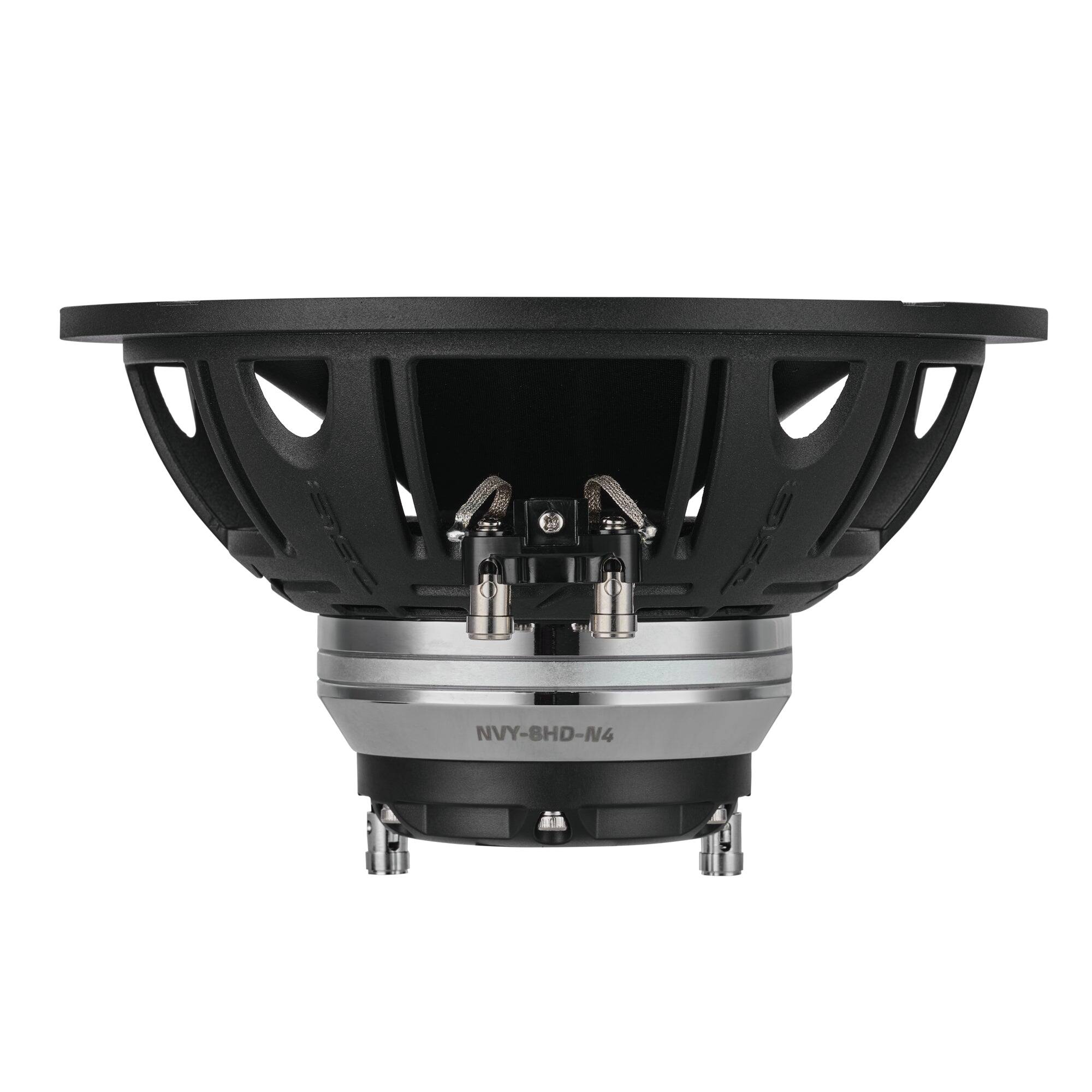 Alt View 3. DS18 Audio - 8" Hybrid Coaxial Speaker With Water Resistant Glass Fiber Cone and Compression Driver | 250W RMS 4-Ohm - Black.