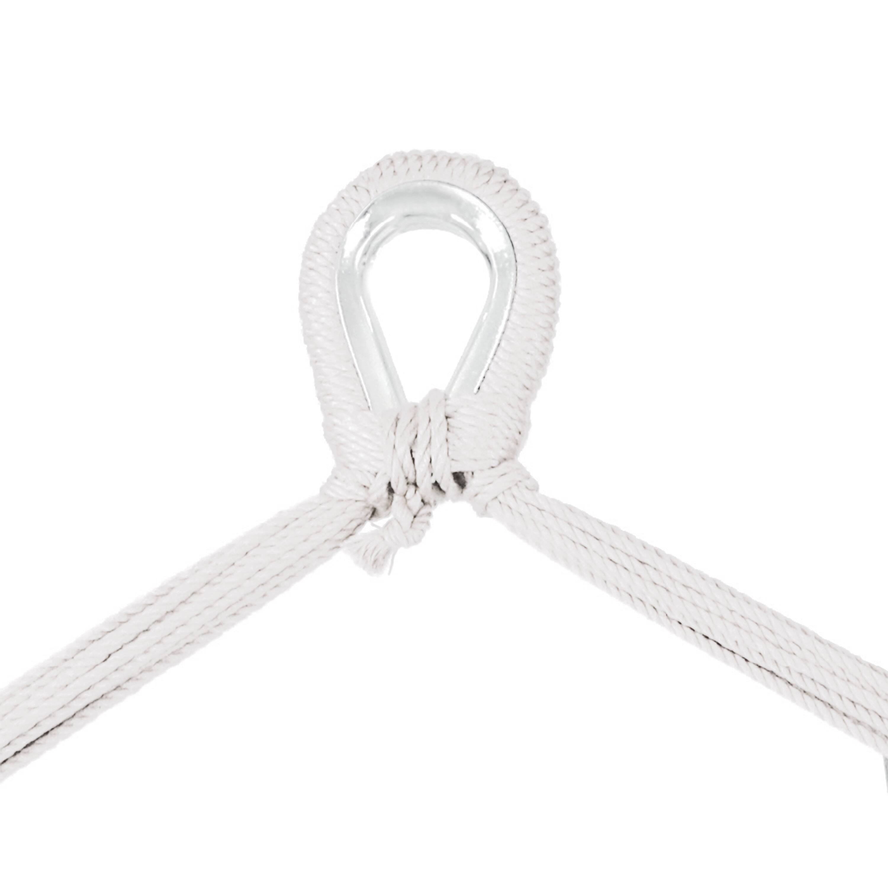 Alt View 7. Sunnydaze - Extra Large Rope Hammock Chair with Adjustable Stand - White.