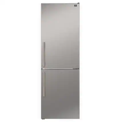 Front. Forno Appliances - Custodia 10.3 Cu. Ft. 24" Counter-Depth Bottom Freezer Refrigerator with Right-Hinge Door and Total No Frost - SS - Stainless Steel.