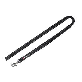 PET MARVEL - 4-6 FT Shock Absorbing Tactical Dog Leash Dual Handle for Training - Black