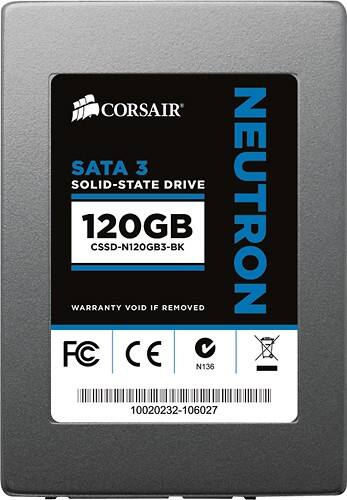 Front Standard. Corsair - Neutron Series 120GB Internal SATA III Solid State Drive for Laptops/Desktops.