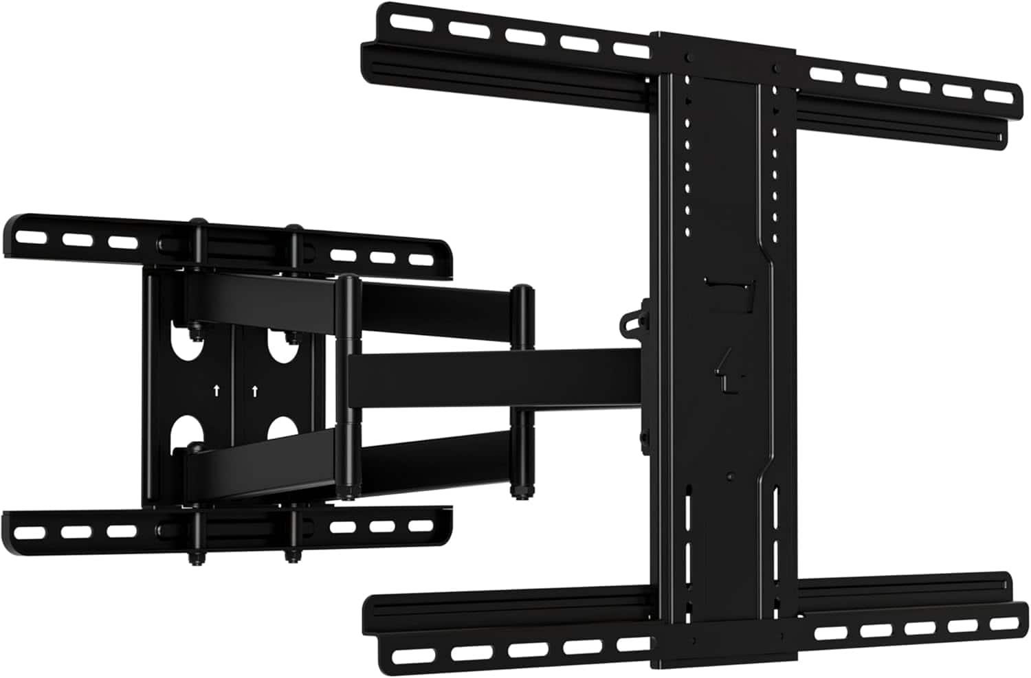 Sanus - Full Motion TV Wall Mount for 42-90” TVs up to 125lbs – Swivel, Extend Tilt – Universal Design w/ Easy Install - Black