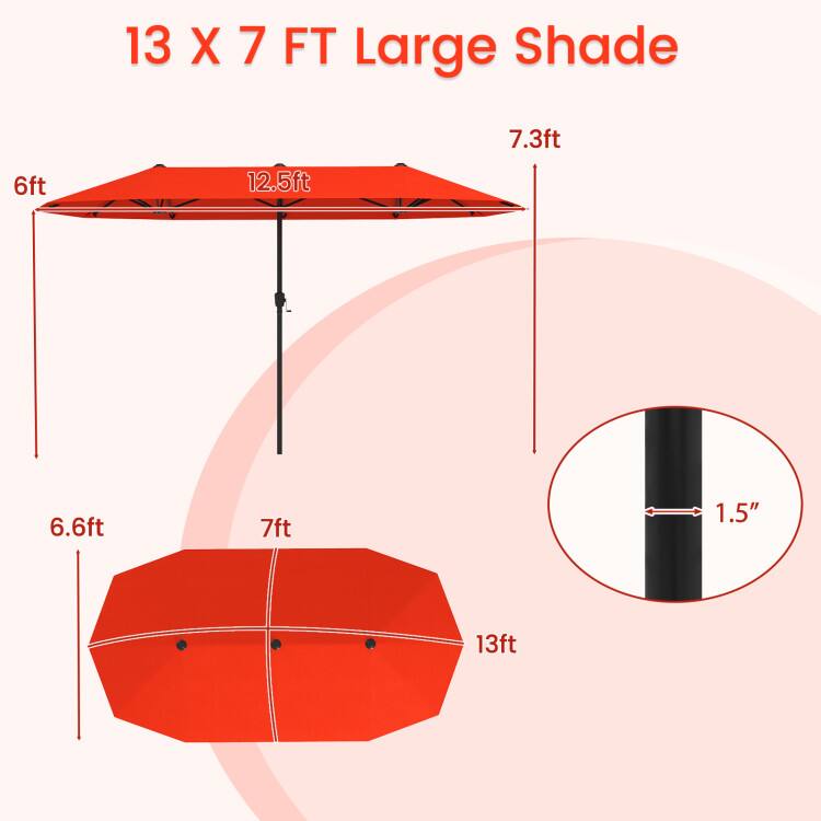 13 X 7 FT Large Shade

- 7.3ft
- 6ft
- 12.5ft
- 6.6ft
- 7ft
- 1.5"
- 13ft