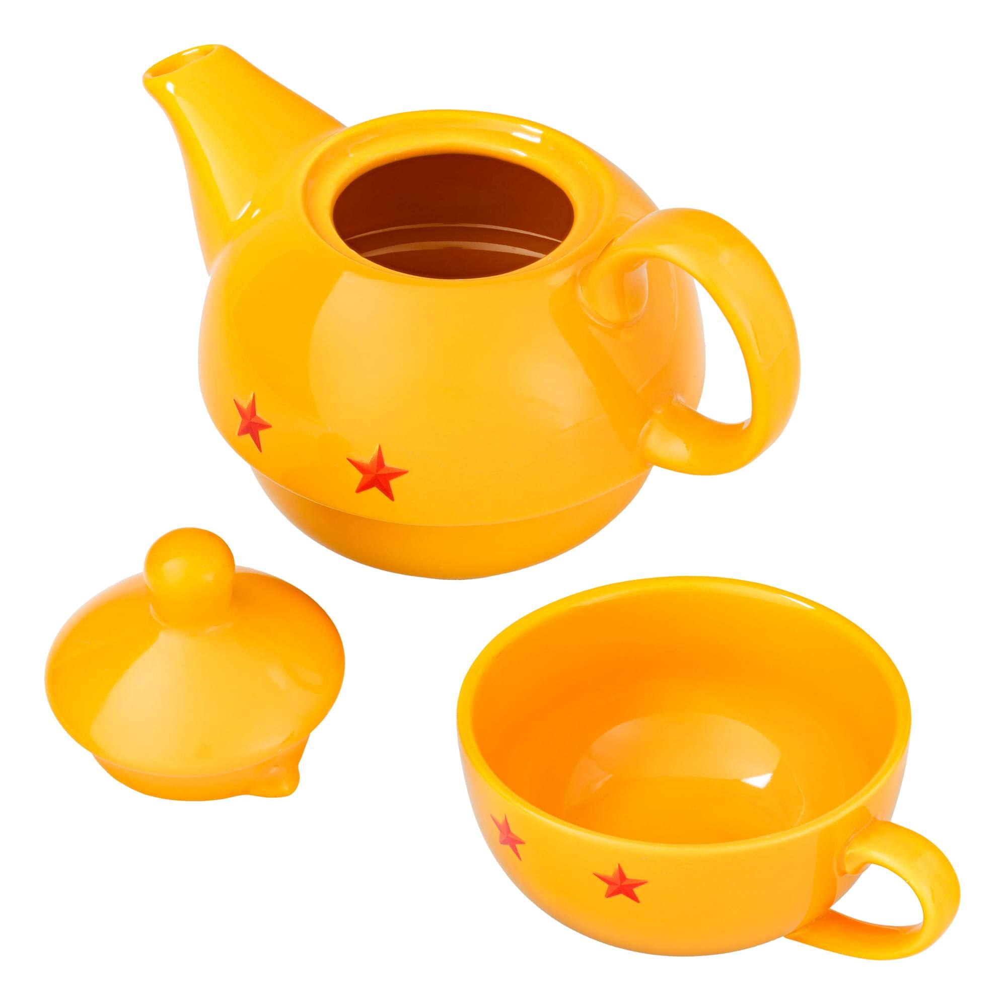 Alt View 3. Just Funky - Dragon Ball Super Stackable 11oz Teapot and Cup Set - Yellow.