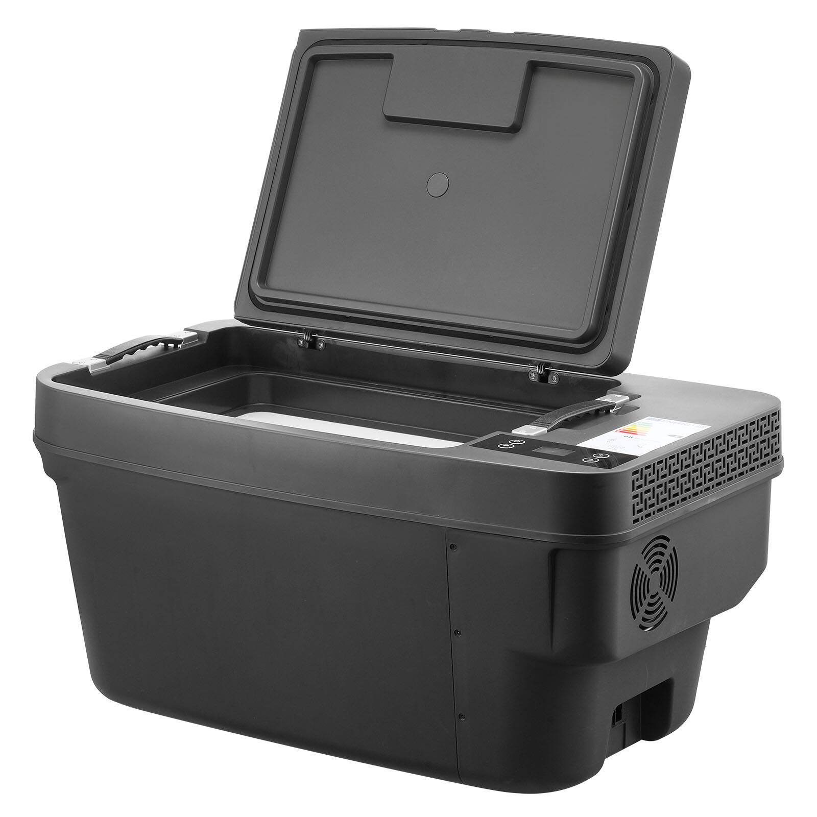 Alt View 5. VEVOR - 12 Volt Refrigerator, 37 QT/ 35L Car Fridge for Tesla Model Y, Portable Electric Freezer Compressor with APP Control - Black.