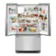 The text on the image reads: "Fruit and vegetables are in the refrigerator."