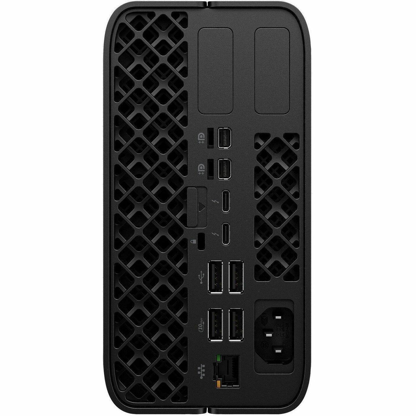 Alt View 6. HP - HP Z2 Mini G1a Workstation - 1 x AMD Ryzen AI Max+ PRO 395 - 128 GB - 2 TB SSD - Mini PC - Jet Black - AMD Chip - Black.