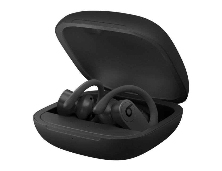 Front. Apple - Beats by Dr. Dre Powerbeats Pro Totally Wireless Earphones - Black.