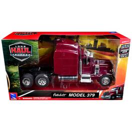 Peterbilt 379 Truck Tractor Burgundy Metallic "Long Haul Trucker" Series 1/32 Diecast Model by New Ray