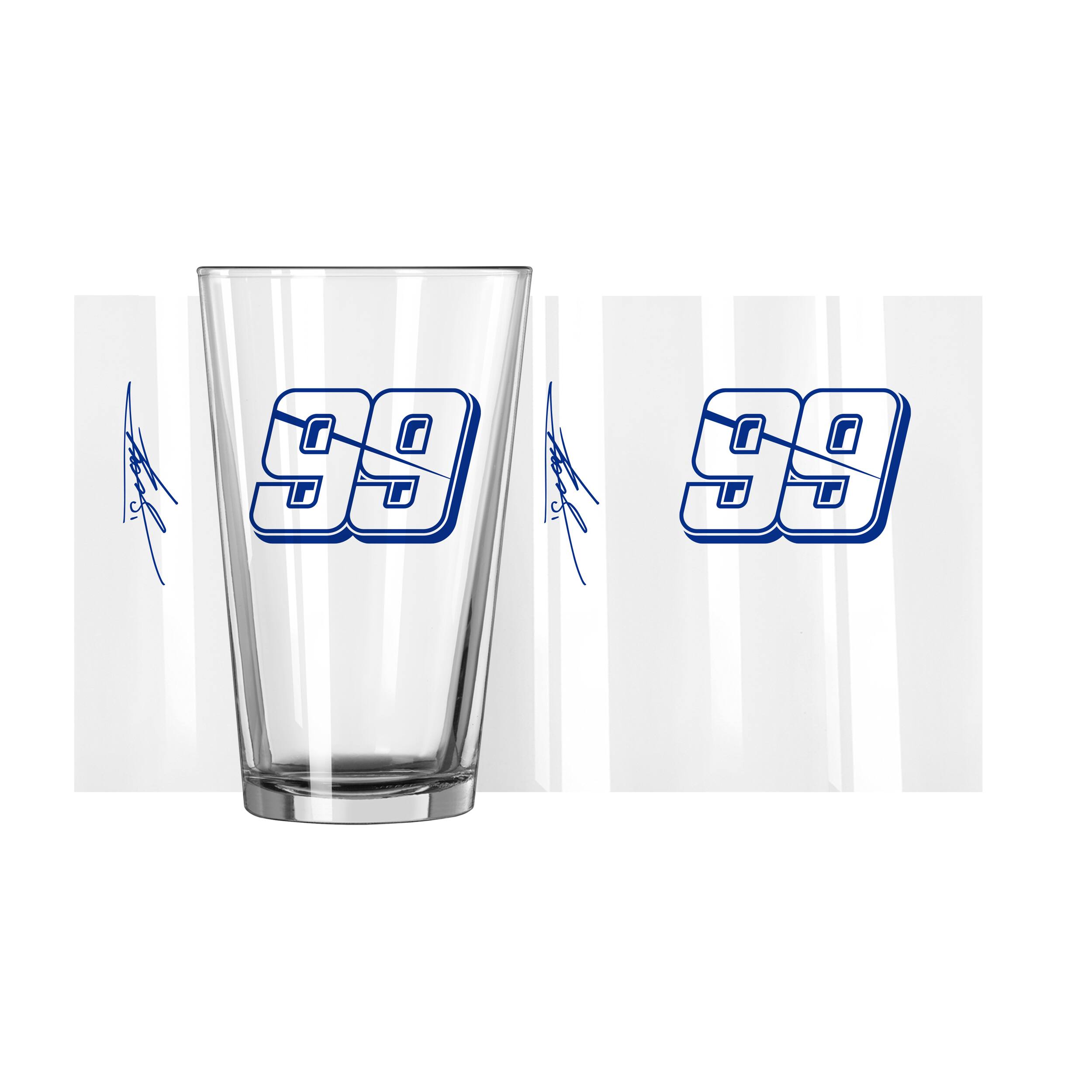 Alt View 1. Logo Brands - Daniel Suarez 16oz. Race Day Pint Glass - Multicolor.