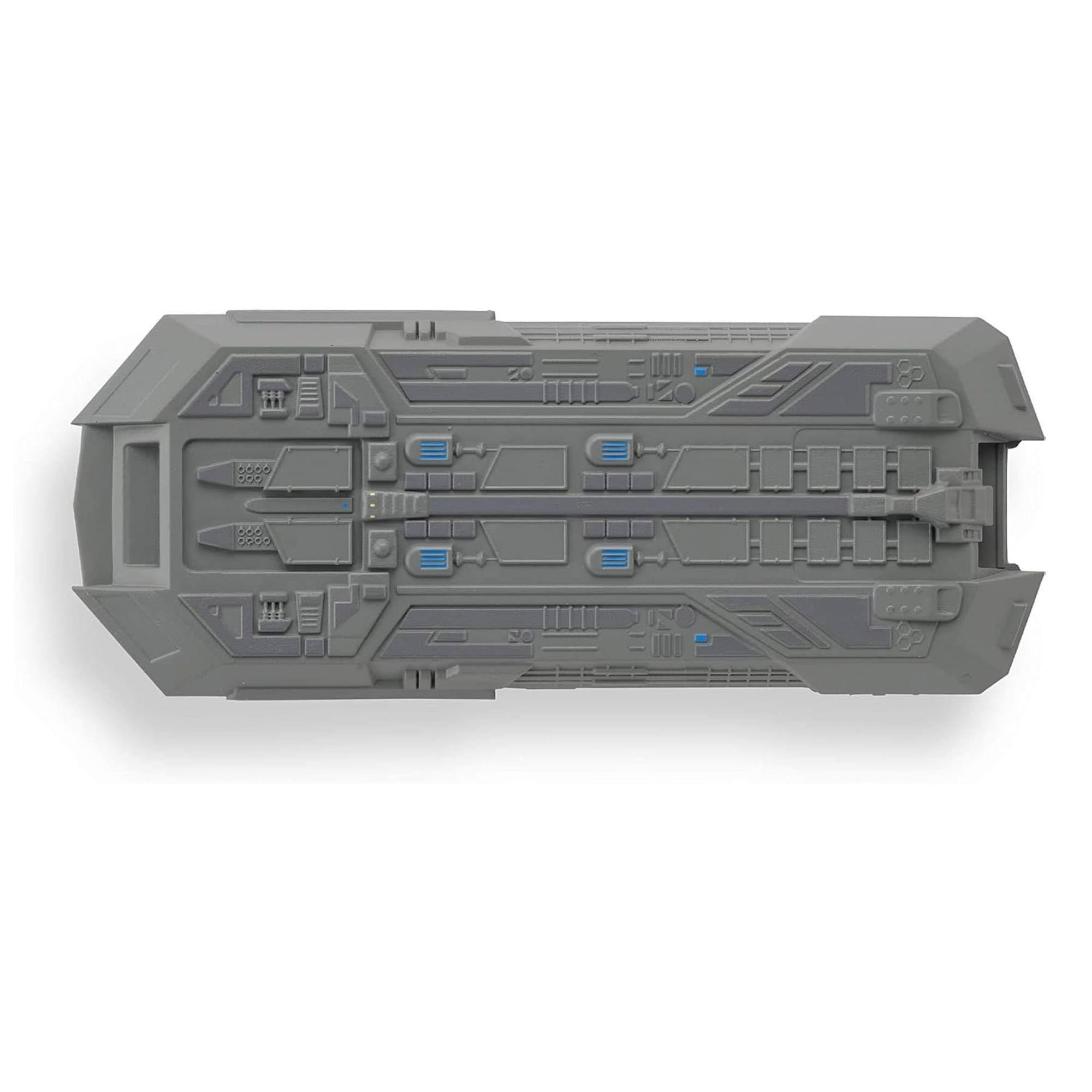Alt View 2. Eaglemoss - Eaglemoss Star Trek Starship Replica | Federation Holoship - Grey.