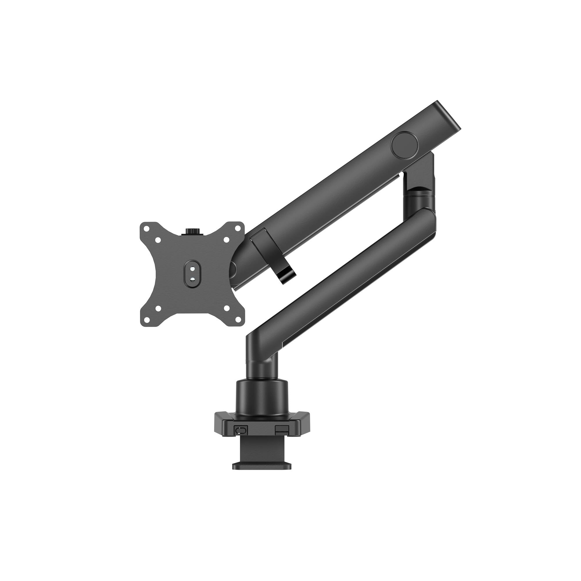 Back. Amer Mounts - Amer Mounts Single Articulating Heavy Duty Spring Monitor Arm for 40" Monitors 26.4 lbs Max Weight Support - HYDRA1B - Black.