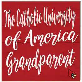Jardine - Catholic University Cardinals 10'' x 10'' Grandparent Plaque - Red