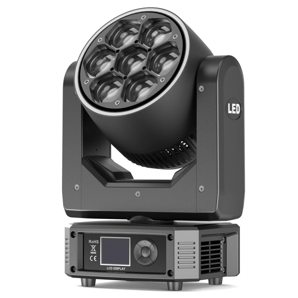 UKing - 300W RGBW Bee Eye Moving Head Light Stage 4in1 DJ DMX512 Beam Lighting