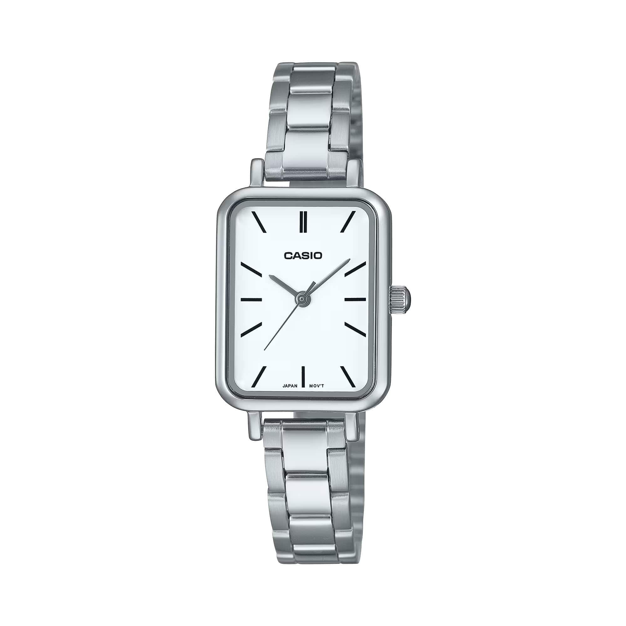 Casio - Women’s Watch with White Dial - LTP-V009D-7EUDF - Silver