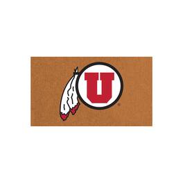 Evergreen Enterprises - Utah Utes 28" x 16" Team Logo Outdoor Coir Mat - Multicolor