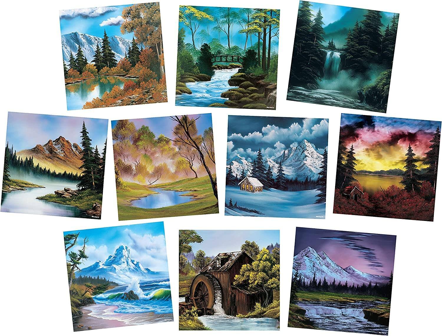 Alt View 2. USAoploy - Bob Ross Pictwist Puzzle Game - Blue.