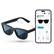 Alt View 14. Ampere - Dusk Smart Sunglasses with Electronic Tint Adjustable Lenses and Audio - Black.