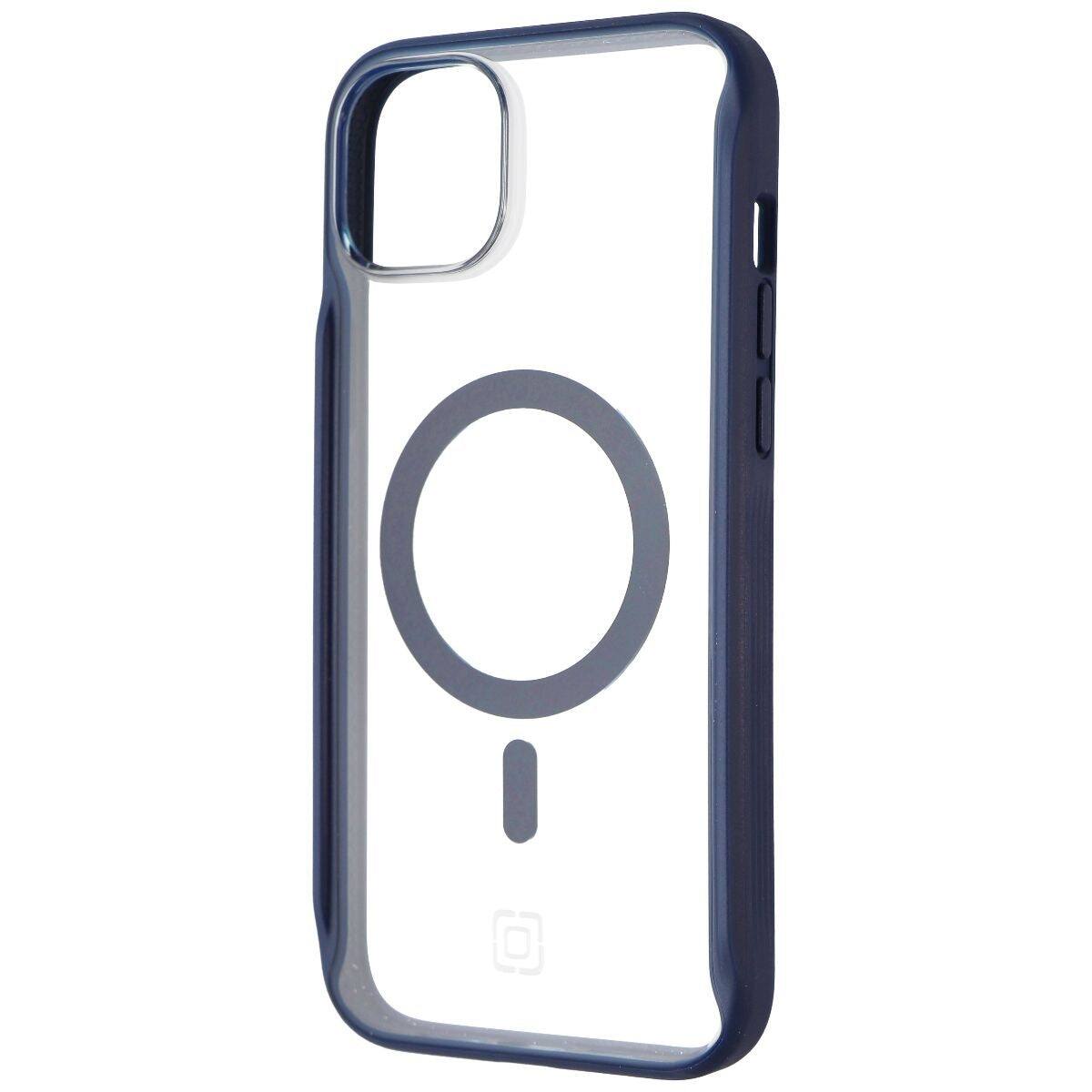 Front. Incipio - Incipio AeroGrip Case for MagSafe for Apple iPhone 14 Plus - Midnight Navy/Clear - Midnight Navy/Clear.