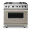 Front. Viking - 36-Inch Dual Fuel Freestanding Range - Nantucket.