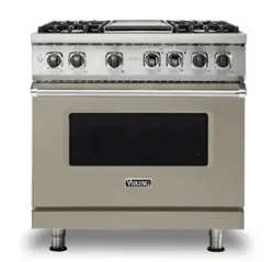 Viking - 36-Inch Dual Fuel Freestanding Range - Nantucket - Front_Zoom