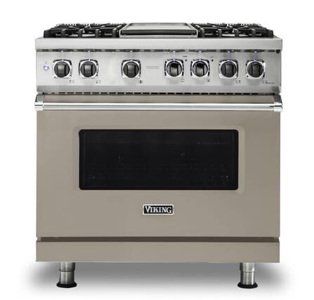 Front. Viking - 36-Inch Dual Fuel Freestanding Range - Nantucket.