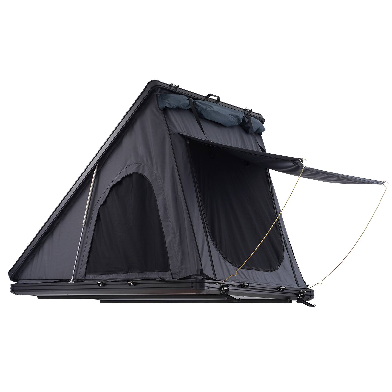VEVOR - Rooftop Tent Hard Shell, Rooftop Tent Hardshell for 2-3 Person, Roof Top Tent with Telescopic Ladder - Black,Blue