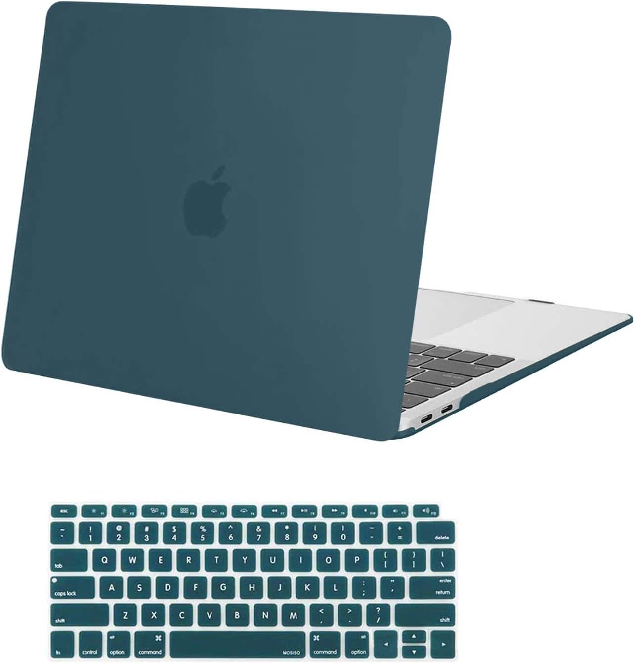 mosiso - Case for MacBook Air 13 inch Case 2020 2019 2018 Release M1 A2337 A2179 A1932 with Touch ID with Keyboard Cover - Deep Teal price history on PriceWatchPro
