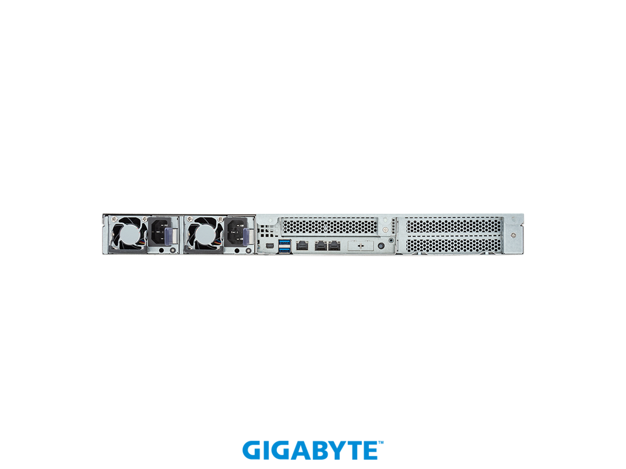 Alt View 2. GIGABYTE - GIGABYTE |R133-C13-AAB1 Rack Server - AMD EPYC™ 4005/4004 & Ryzen™ 9000/7000 - 1U UP 1 x PCIe Gen5 GPU Platinum.