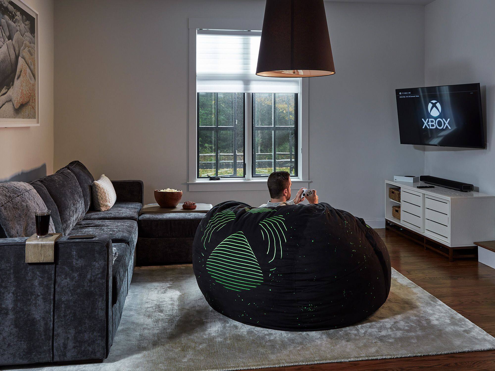 Alt View 19. Lovesac - Xbox Bundle - XBox Series S Limited Edition Supersac 3mo Ultimate Game Pass - Black.