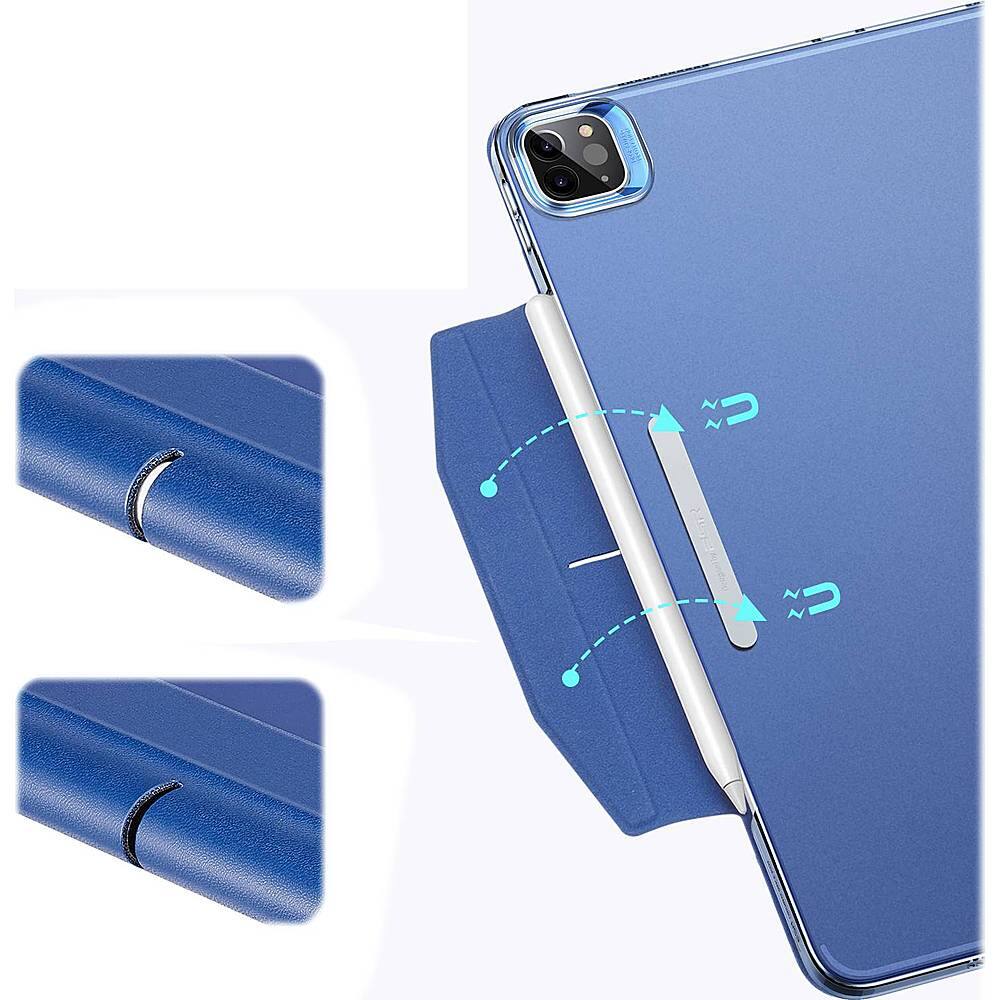 Alt View 19. SaharaCase - ESR Folio Case for Apple iPad Pro 12.9 (4th, 5th, and 6th Gen 2020-2022) - Blue.