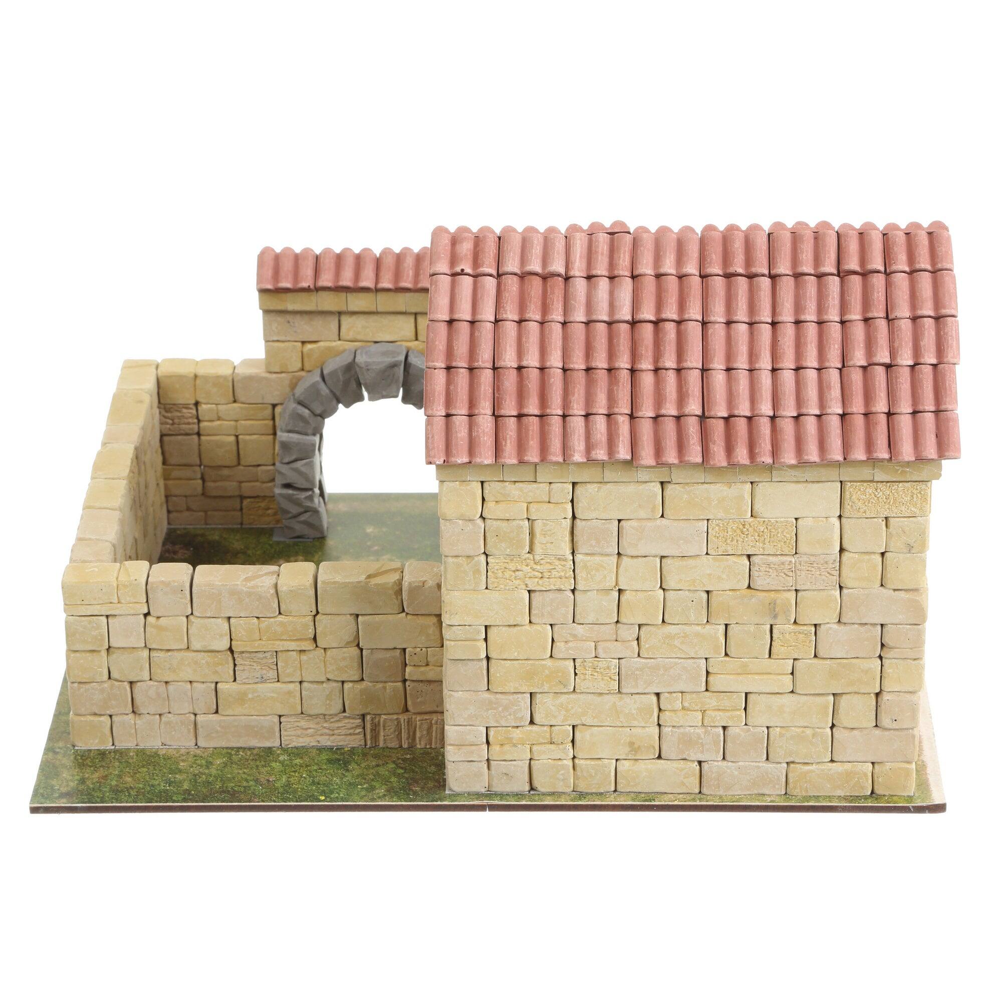 Left. Wise Elk - French Country House Mini Brick Architecture Kit, 520 pcs - Multicolor.