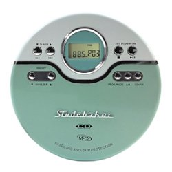 Studebaker - Portable CD Player with FM Radio - Mint Green/White - Front_Zoom