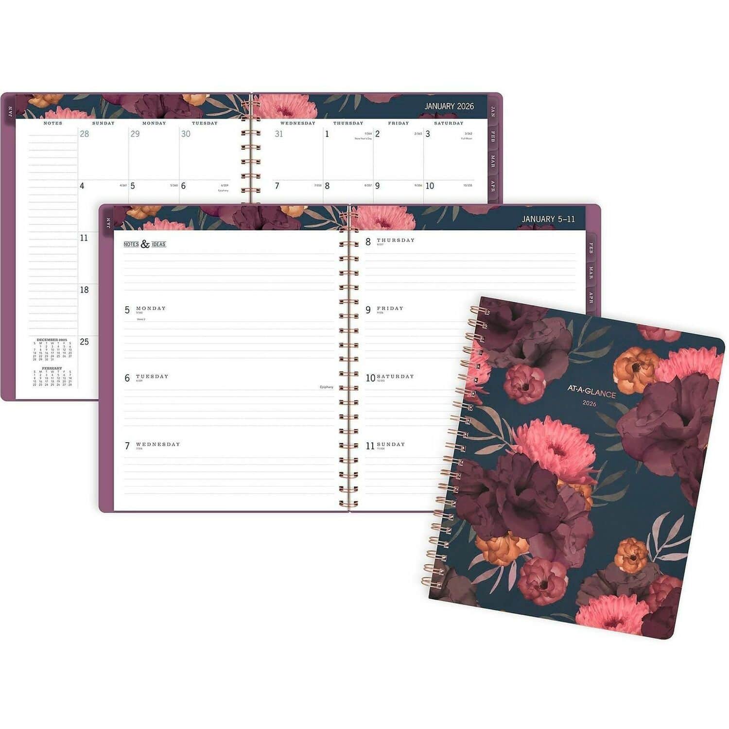 AT-A-GLANCE - Large Jan 2026 to Jan 2007 Montly and Weekly 8 1/2" x 11" Sheet Size Planner
