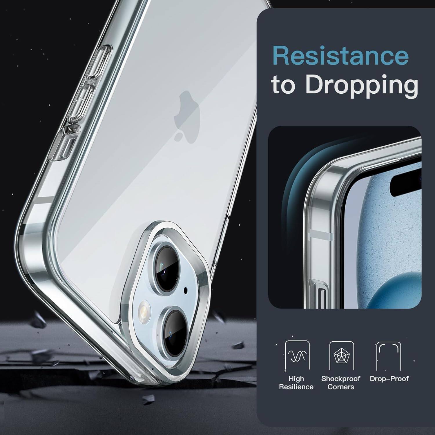 Resistance to Dropping

- High Resilience
- Shockproof Corners
- Drop-Proof