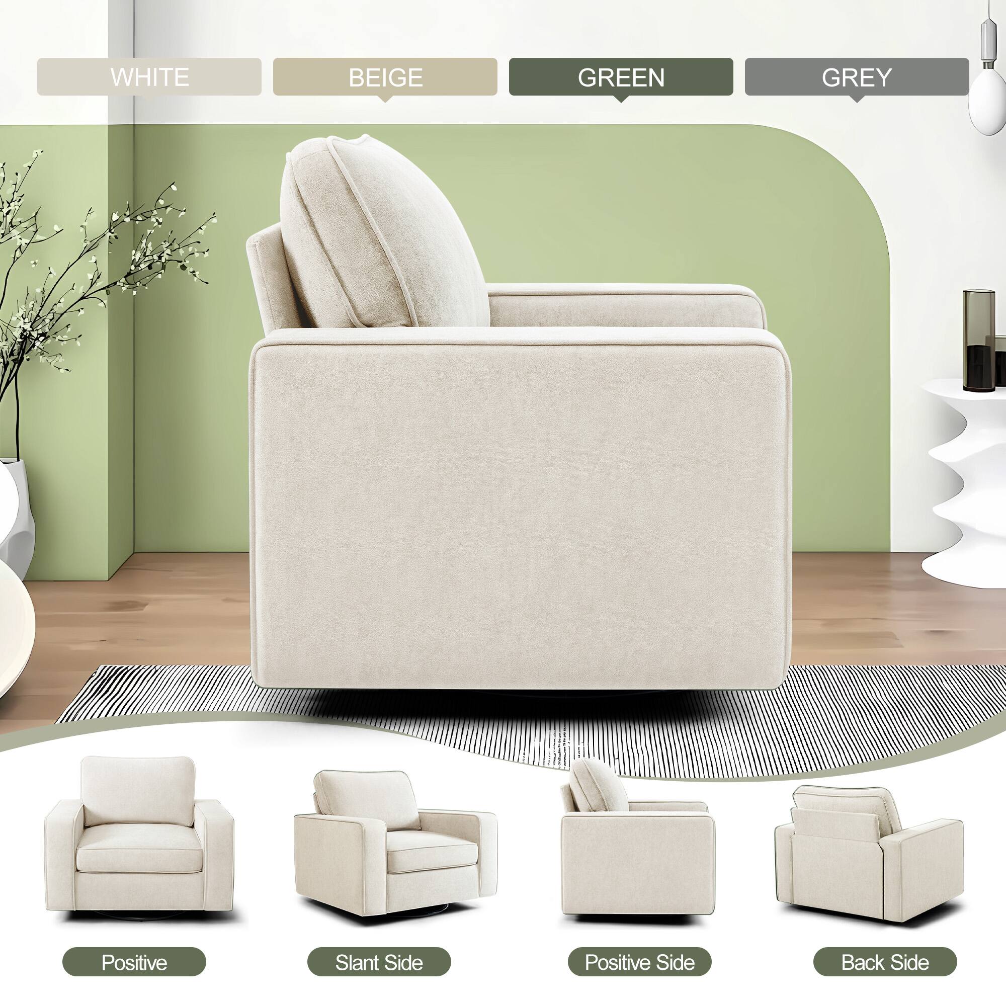 WHITE BEIGE GREEN GREY

Positive Slant Side Positive Side Back Side