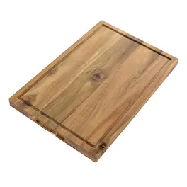 Kenmore - Archer 21 Inch Acacia Wood Cutting Board with Groove Handles - Brown