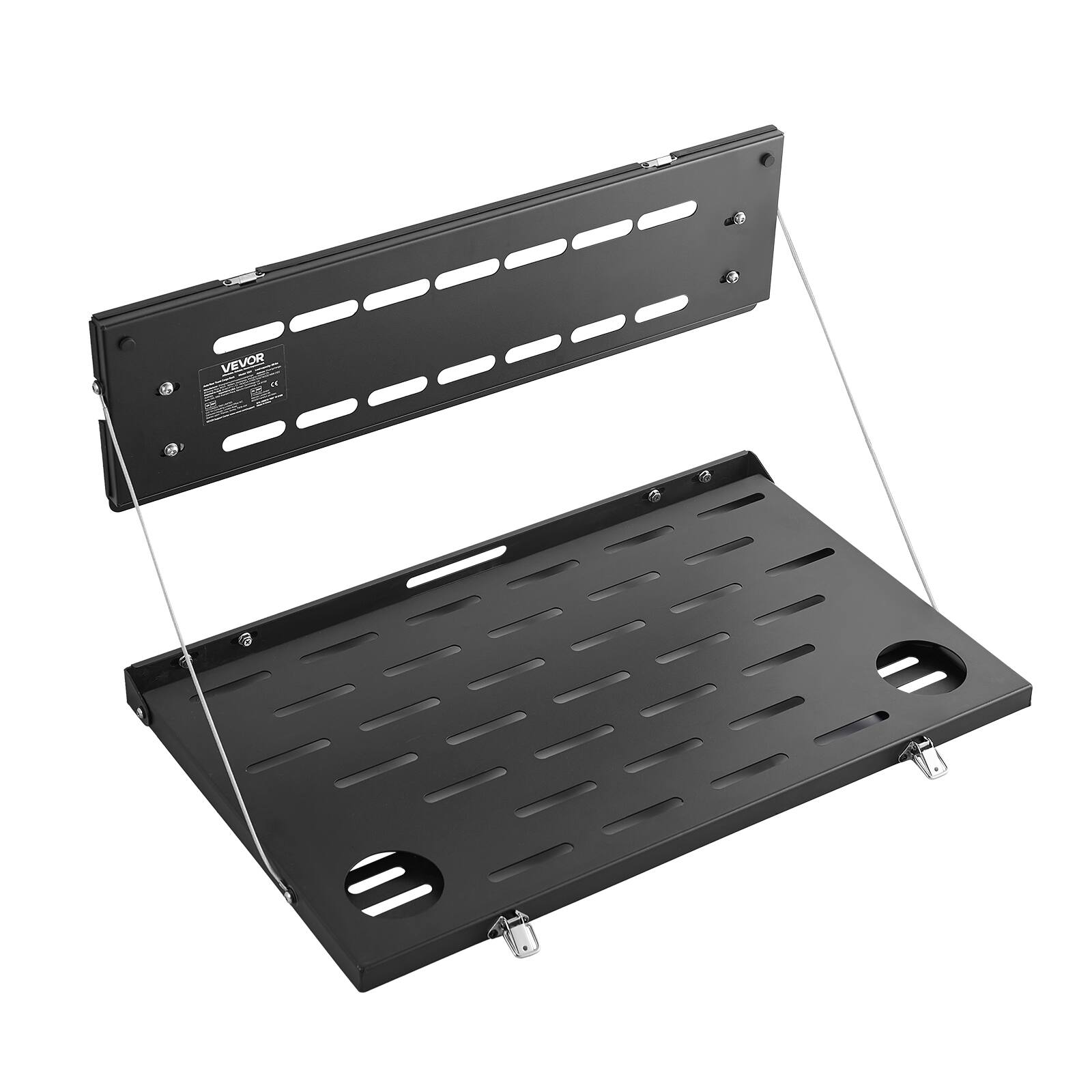 Alt View 5. VEVOR - Tailgate Table, for 2021-2025 Ford Bronco, 88 lbs Load Capacity, Carbon Steel Foldable Molle Panel Drop Down Table - Black.