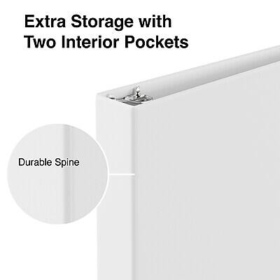 Extra Storage with Two Interior Pockets  
Durable Spine