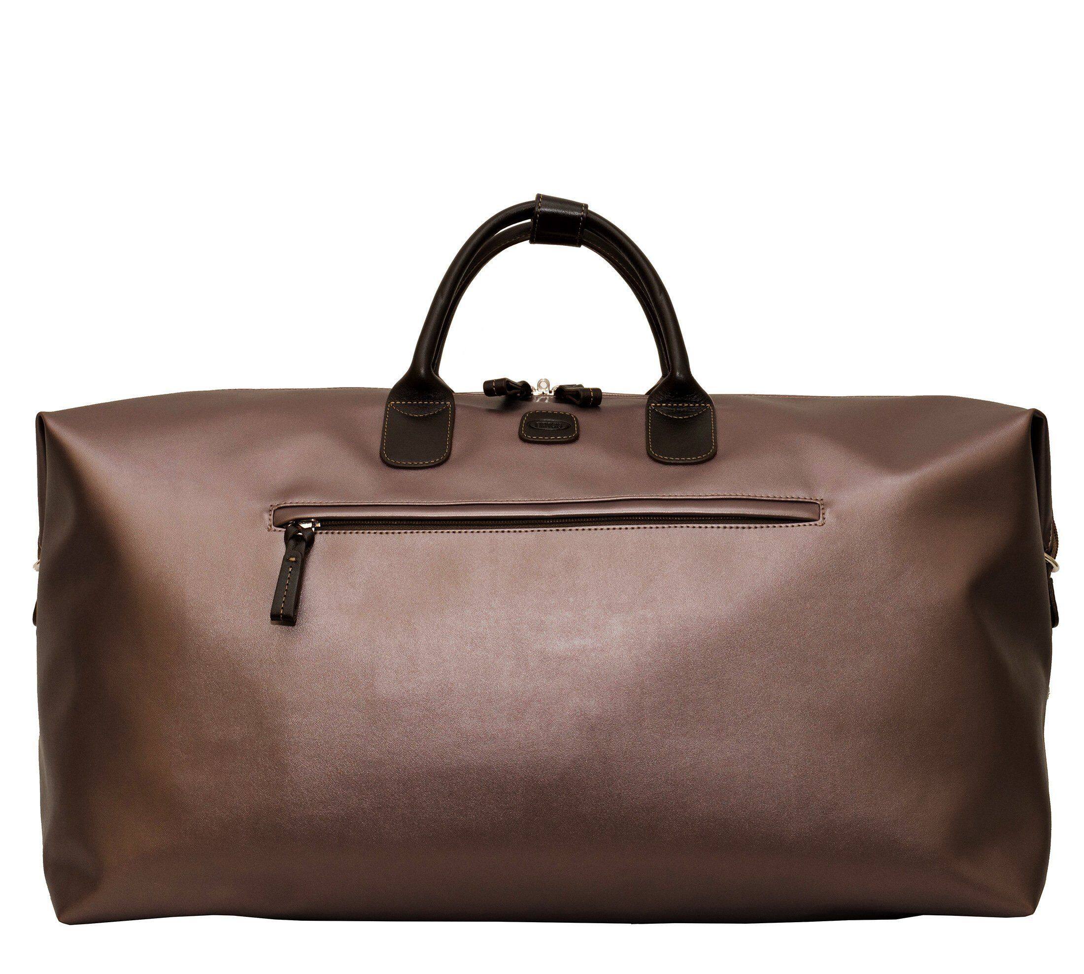 Front. Bric's - Bric's X-Bag Carry On Deluxe Duffle Bag Metallic Bronze, 22" - Metallic Bronze.