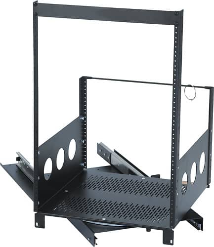 Angle Standard. Chief - Raxxess 15-Space In-Wall Rack - Black.