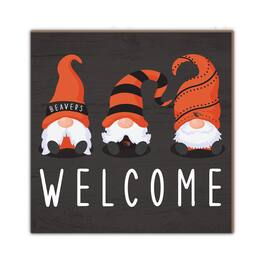 Fan Creations - Oregon State Beavers 10'' x 10'' Welcome Gnomes Sign - Multicolor