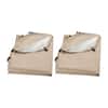 Front. VEVOR - Sun Shade Sail Canopy Covers, Fit for 6 x 6 ft Screen House Tent, Sun Protection, 5.51 x 5.71 ft 300D Oxford - Beige.