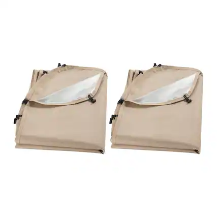 Front. VEVOR - Sun Shade Sail Canopy Covers, Fit for 6 x 6 ft Screen House Tent, Sun Protection, 5.51 x 5.71 ft 300D Oxford - Beige.