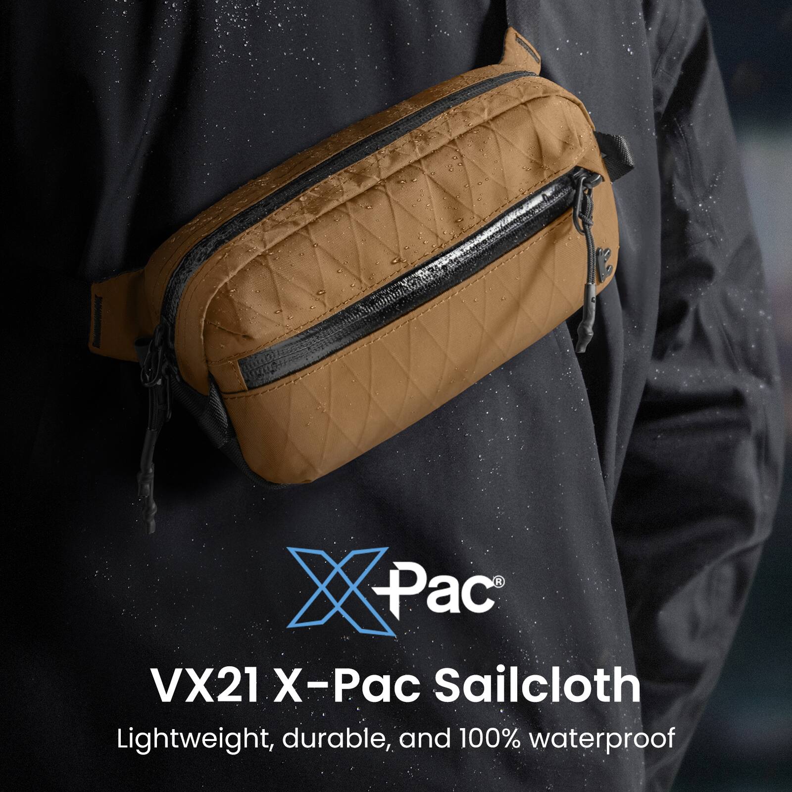 VX21 X-Pac Sailcloth  
Lightweight, durable, and 100% waterproof